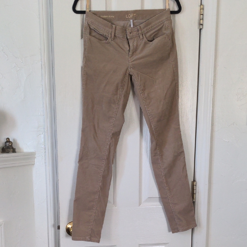 LOFT Tan Corduroys